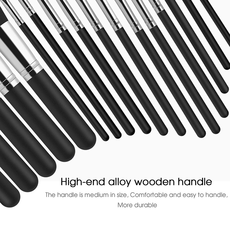 JAYWAYNE Makeup Brushes Set 18Pcs Premium Synthetic Foundation Brush for