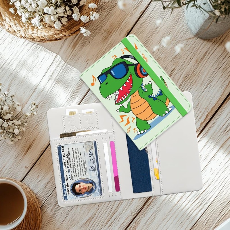 Funda para pasaporte RFID con ranuras para tarjetas de crédito,
