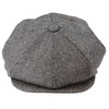 TruClothing.com Men's 8 Panel Razor Baker Boy Hat Wool Tweed
