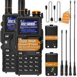 Does Not Apply 2 X Baofeng  K5 Plus Tri Band Long Range Handheld Walkie Talkie Radio Extra Pack