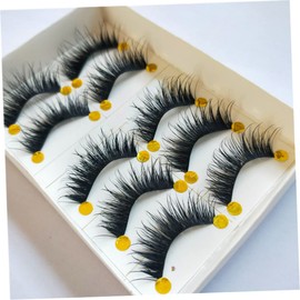 MERRYHAPY 5 Pairs Cross Thick False Eyelashes Natural Look False Lashes Makeup Tools for Photo Shoot