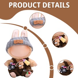 JSTHHTT Clothes for Doll, 17 cm Large Doll Clothes for Clothes, Accessories for Doll, Clothing for 17 cm LBB Plush, Children's Gifts (without Doll)