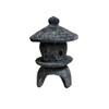 Solid Rock Stoneworks Small Round Concrete Pagoda Statue for Garden,