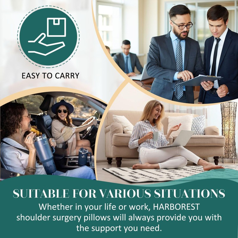 HARBOREST Shoulder Surgery Pillow - Shoulder Pillow for Shoulder Pain,
