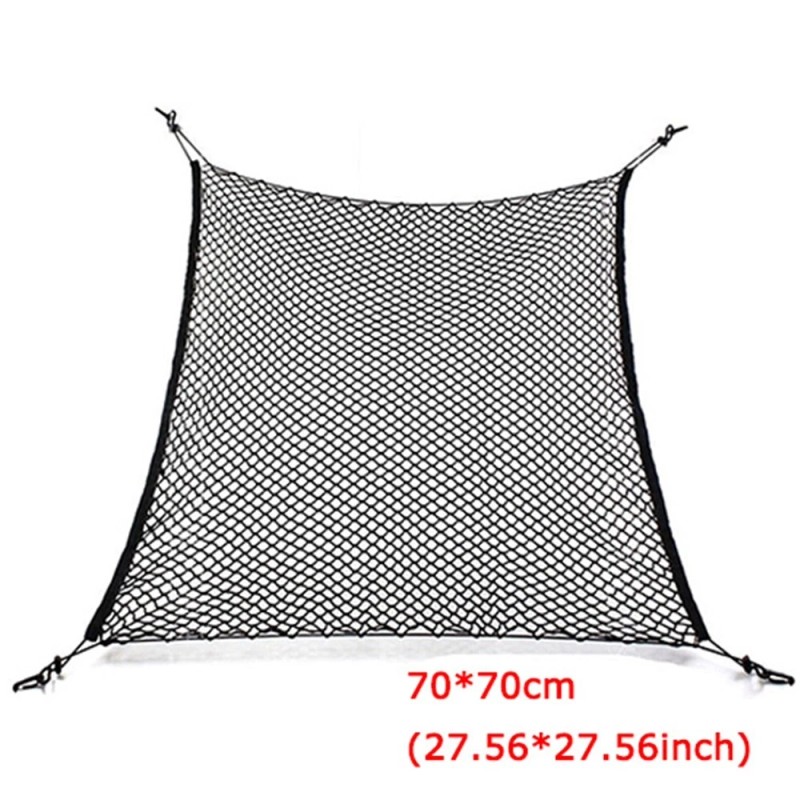 CHONGYTTUO 70cm x 70cm Car Trunk Rear Cargo Net Storage