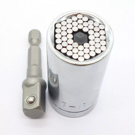 Corp.Res Electronics Dado Universal De 1/4 A 3/4 Super Herramienta Gator Grip