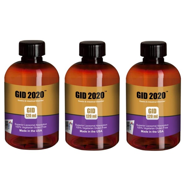 Heartburn and Acid Reflux Relief, Liquid GID 2020 (3 Bottle Pack 120 ml)