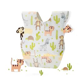 AiQiaoXin Disposable Apron, Meal Apron, Portable, Bib, Baby Food, Waterproof, For Outings, Baby Showers, Baby Bibs, Convenient, No Washing Required (10/30/60 Pieces, 60 Mixed Color Patterns
