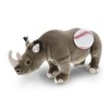 DolliBu Rhino Stuffed Animal with Baseball Plush - Soft Huggable