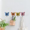 JfwuHap] Butterfly Wall Hooks Wall Mounted, Creative Butterfly Iron Hook