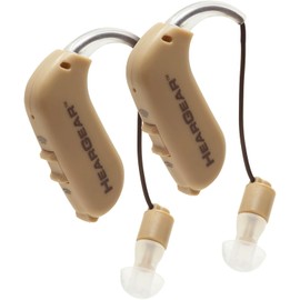 HearGear Personal Hearing Amplifiers - Pack of 2 - Up to 3X Sound Improvement - Volume & Tone Controls - 48-Hour Battery Life & Rechargeable