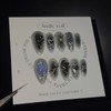 Melting Black Moon [Handmade Nail Tips] Emily Nail - Coffin