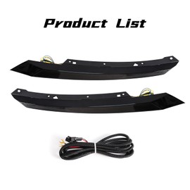 AFOGGEST Headlight Eyebrow Lights For Honda Civic 2016-2021 Daytime Running Light With Turn Signal Tri-Colors LED Eyelid Lamp For Civic 10th