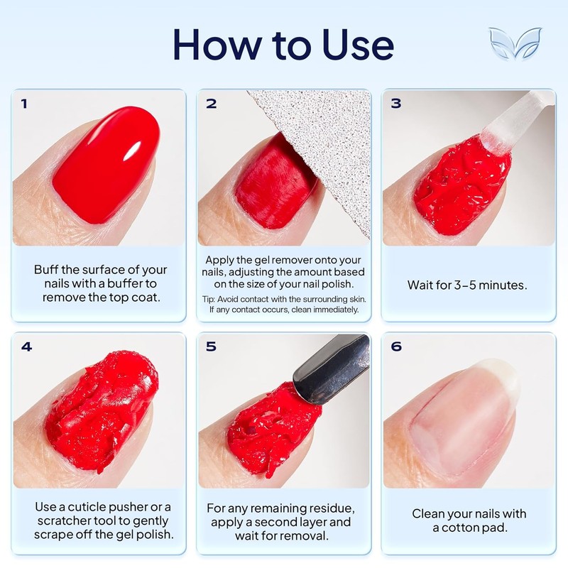 Morovan Gel Polish Remover Kit: Quick & Gentle Gel Removal