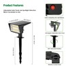 LAMKEEP Solar Spot Lights Outdoor with 60 LED & Auto