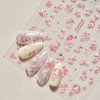 3D Spring Floral Nail Art Stickers, Pink and White Peach