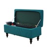 FUANGUI Ottoman Cover Slipcovers Rectangular Printed Folding Stretch Storage Bench