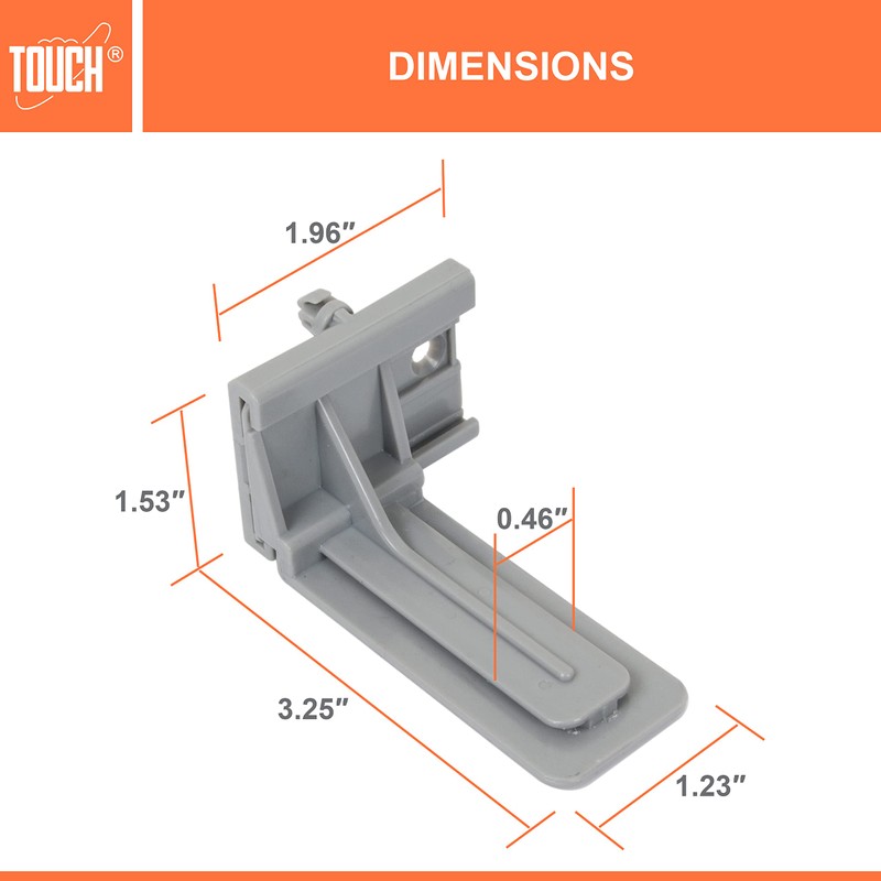TOUCH Rear Mounting Brackets for Undermount Drawer Slides | 1