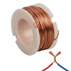 0,5 mm x 10m Kupferlackdraht, Hochleitfähiger Isolierter Magnetdraht für Elektromagnet-Motormodelle, Transformatoren und Handwerk, Bietet eine hervorragende Isolierung und schützt die Drähte