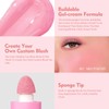 YiGuMy Blush Liquid Makeup Cream Stick, Blendable Cheek Weightless Watercolor