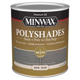 Minwax Polyshades Semi-Transparent Satin Slate Oil-Based Stain/Polyurethane Finish 1 qt