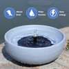 Solar Bird Bath,11.2" Solar Fountain birdbaths for Outdoors,Bird Baths Bubbler,for