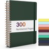 Forvencer A4 Lined Spiral Journal Notebook with 300 Numbered Pages,