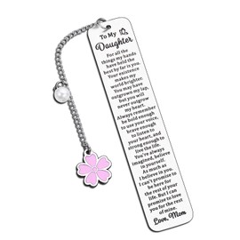 Easter Basket Stuffers for Teens, Daughter Gifts from Mom, Easter Basket Stuffers for Teen Girls, Birthday Gifts for Daughter, Daughter Bookmark, 18th Birthday Gifts for Girl, Sweet 16 Gifts for Girls