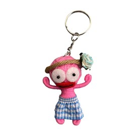 Voodoo String Doll Keychain, Design T07