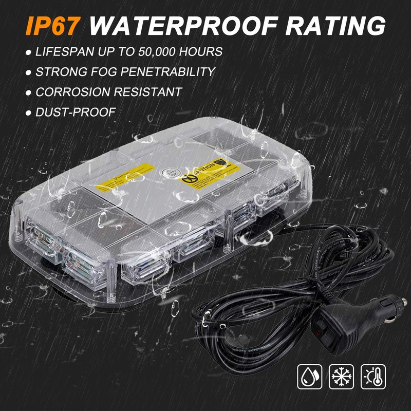 ASPL 48LED Roof Top Strobe Lights, High Visibility Emergency Safety
