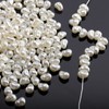 YIEUR Pack of 750 White Glitter Beads, 10 mm Small