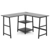 Tangkula 48” L Shaped Computer Desk, Corner Study Writing Desk