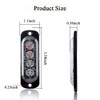 Sidaqi 4-LED Red&Blue Police Light,Surface Flash Mount Grille Emergency Strobe
