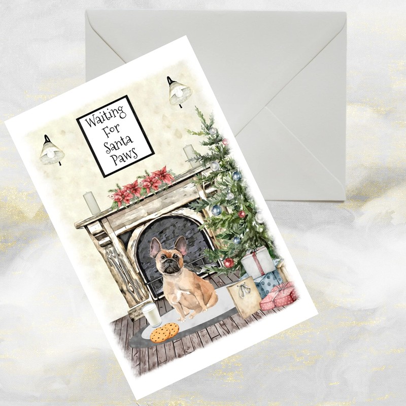 French Bulldog Christmas Card