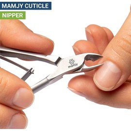 Mamjy Mamjy Cuticle Cutter, Stainless Steel Nail Cuticle Remover for Dead Skin and Nail Care, Cuticle Nipper and Professional Manicure Tool