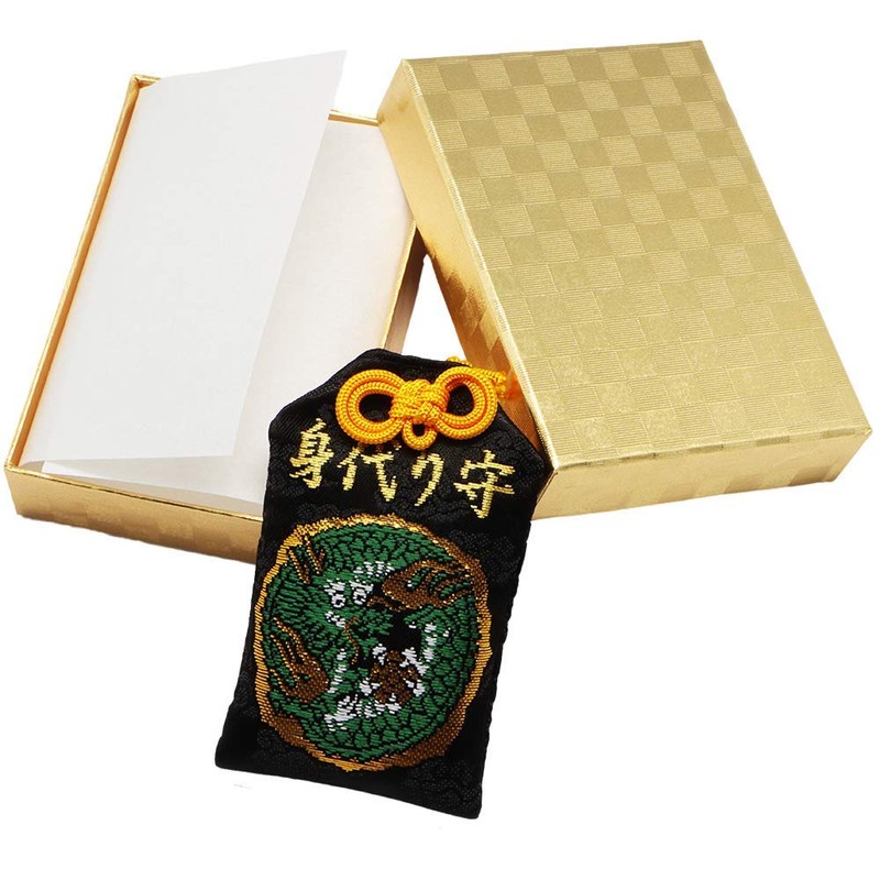Kaiyoku Yakuchi Vigorous Amulet, Dragon Pattern, Skin Protection Gold Box,
