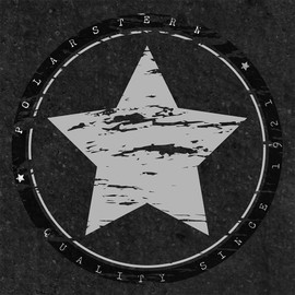 Polarstern Lever Arch File DIN A4 Approx. 8 cm Wide Star Motif Anthracite Grey Dark Grey Used Style