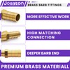Josaton Straight Brass Barb Fitting Reducer 6Pcs Barb Splicer Fit