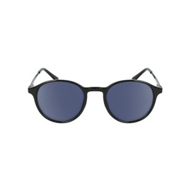 SILAC Unisex Sunglasses with Prescription - Sol Black Metal 7650 Black - For Men and Women - UV400 Protection - Oval Lenses - Sun Reader with Retro Style, black
