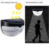 2Pcs Solar Fence Lights 6LED Garden Light Waterproof Decorative Lamps