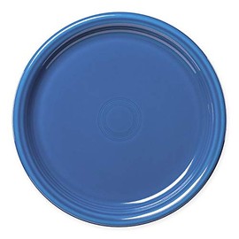Fiesta Dinnerware Bistro Dinner Plates | Fiestaware Ceramic Dishes 10.5" Round | Meals Entrees | Classic Solid Colored China for Home Kitchen Restaurant Bistro | Lapis Blue | Set of 12