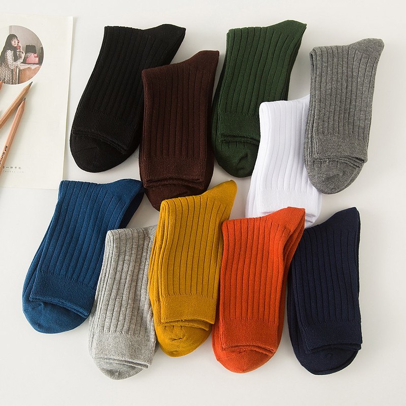 Tabletop Cotton Socks, Men's Socks, SMXZ1, white