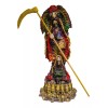Imagen De Resina Santa Muerte Azteca Pie De Cráneo