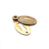 Oval Shaped Beehive/Reeded Door Lock Keyhole Escutcheons in Various Finishes