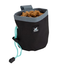 Pounce + Fetch Training Treat Small Pouch | Dimensions: 5.7"x 5"x 8.25" | Pet Travel Accessories | Holds One Cup Of Treats | Clips on Your Belt | Black