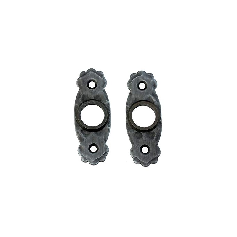 UHRIG Set of 2 Oval Wrought Iron Rosette for Door