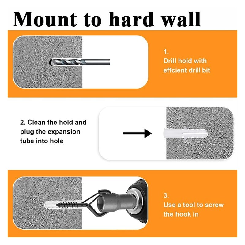 Wopanxye 20pack White Screw-in Hooks Wall Ceiling for Outdoor String