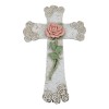Rustic Western Pink Stalk of Rose With Tooled Flowers Faux