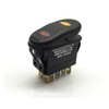Impermeable iluminado doble Pole, Throw 3 Posición ON-OFF-ON Rocker Switch