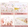 Funny Live Lovely Small Floral Prints Pencil Case, Cotton Zipper